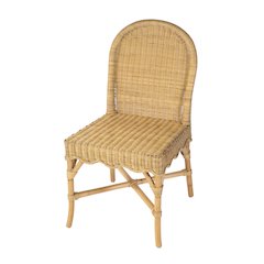 Bonita 18.5 in. Seat Height Rattan Dining Side Chair, Natural