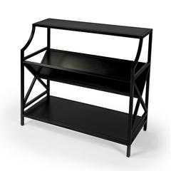 Keats Library 2 Tier 36"W Bookcase, Black