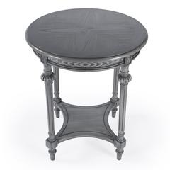 Hellinger Round Lamp Table, Gray