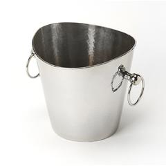 Mendocino Hamme Stainless Steel Wine Bucket, Silver
