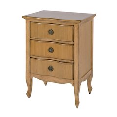 Nigel 21.5 in. W Rectangular Wood 3 Drawer Accent Chest, Brown