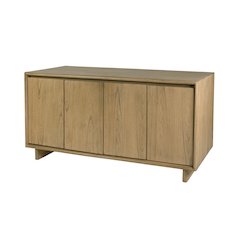 Halmstad 63 in. W Wood Sideboard with Interior Storage, Light Brown