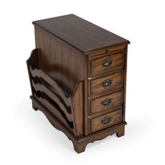Gregory Side Table, Medium Brown