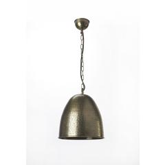 Archie 1 Light Hammered Dome Pendant, Gold