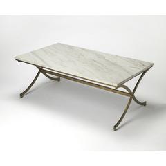 Pamina Marble Coffee Table, Gold
