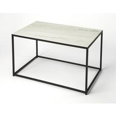Phinney Marble & Metal Coffee Table, Multi-Color