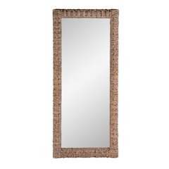 Gloucester 70.5 in. H x 32.25 in. W Woven Water Hyacinth Floor Mirror