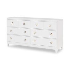 Summerland Dresser - 6 Drawer with Jewelry Tray & Felt Lined Top Drawer