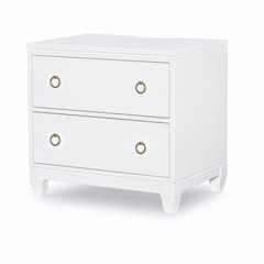 Summerland Nightstand - 2 Drawers, Outlets & USB Ports
