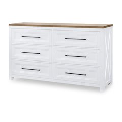 FranklinDresser - 6-Drawer Dresser with Jewelry Tray & Felt-Lined Drawers