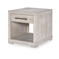 Westwood Square End Table (1 Drawer, 1 Open Shelf)