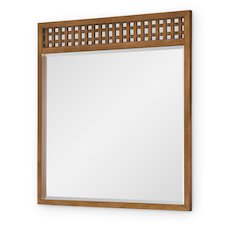 Midland Mirror (Beveled), Warm Amber