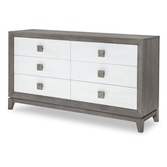 Terra Luna Dresser, 6 Drawers,Felt Lined Top Drawers, Cedar Lined Bottom Drawers