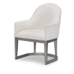 Terra Luna Uph. Host Chair, Kd, Uph. Back & Seat, Seat Height: 19"
