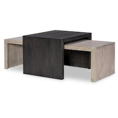 Halifax Nesting Cocktail Table (2 Tables, Casters On Overlapping Table)