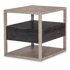 Halifax End Table (Two Tone, 1 Floating Drawer)
