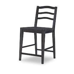 Halifax Counter Height Ladder Back Chair (Kd, Wood Seat, Seat Height: 24")
