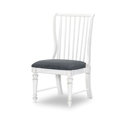 Cottage Park Slat Back Side Chair (Kd, Uph Seat, Seat Height: 19")