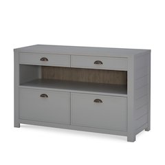 Union Square Home Office Credenza, 2 Drawers For Hanging Files, 1 Open Shelf