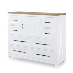 Chest - 8 Drawers, 1 Door, Adjustable/Removable Shelf, Felt Lined Top Drawers
