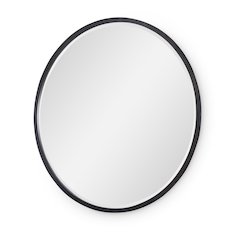 Artisan's Place Round Mirror (Black Finish)