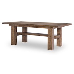 Artisan's Place Trestle Dining Table - Top (Two 12" Leaves, Seats 6-8)