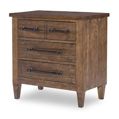 Artisan's Place Bedside Chest (3 Drawers, Power W/ 2 Outlets, 1 USB + 1 USB-C)