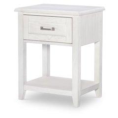 Ashton Nightstand (1 Drawer), Bleached Linen