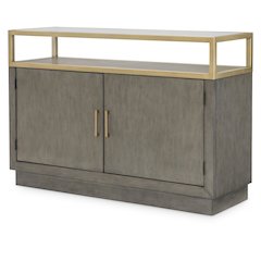Castalia Credenza (Open Shelf, 2 Doors, 2 Adj Shelves)