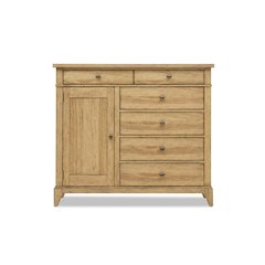 Bureau (6 drawers, 1 door, felt lined top drawers, cedar lined bottom drawer)