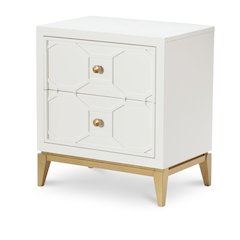 Chelsea   Night Stand W/ Decorative Lattice (2 Drawers)