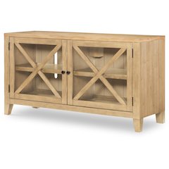 Home Office Credenza (2 Glass Doors, 2 ADJ Shelves, Wire Management)