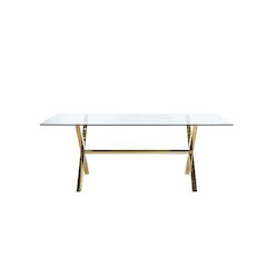 Gold Beverly Dining Table