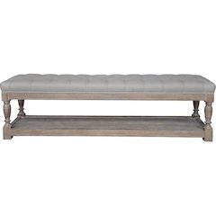 Z-Athena-59 Bench White And Frost Grey
