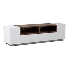 Matrix Short Buffet White And Walnut