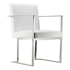Dexter Arm Chair White Pu