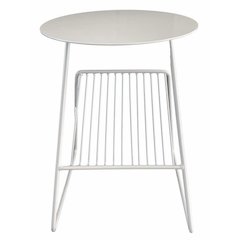 Gazette Magazine Table White