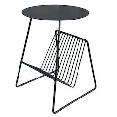 Gazette Magazine Table Black