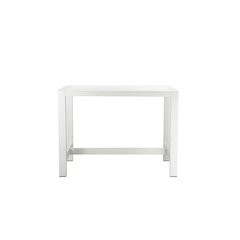Large Betty Bar Table, White In Aluminum, Polyresin