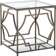 Z-Edward Square Side Table Brass