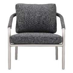Chelsea Chair Slate In Aluminum, Rope