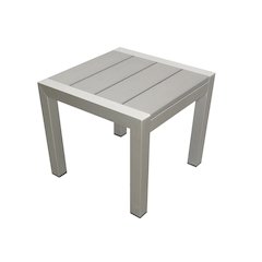 Joseph Side Table, Grey In Aluminum, Polyresin