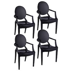 Bentley Arm Dining Chair Black - Set Of 4