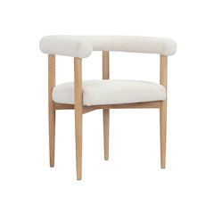 Bloom Arm Chair Boucle White
