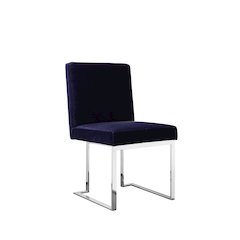 Dexter Side Chair Velvet Navy (Set Of 2)
