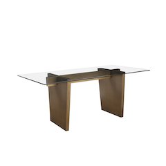 Spencer Dining Table Brass