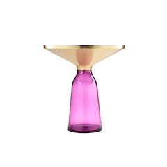 Gbelinda Side Table Purple Glass