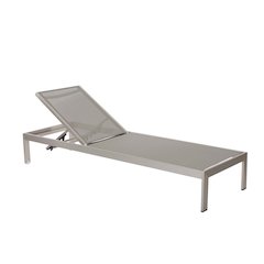 Sally Lounger, Brushed Grey In Aluminum, Textilene