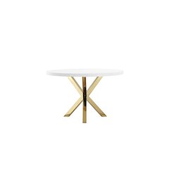 Gold Remi Dining Table White & Gold Combo