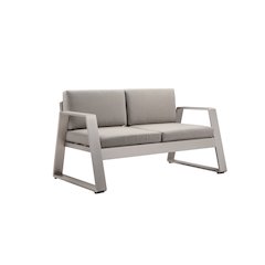 Air Sofa Grey In Aluminum